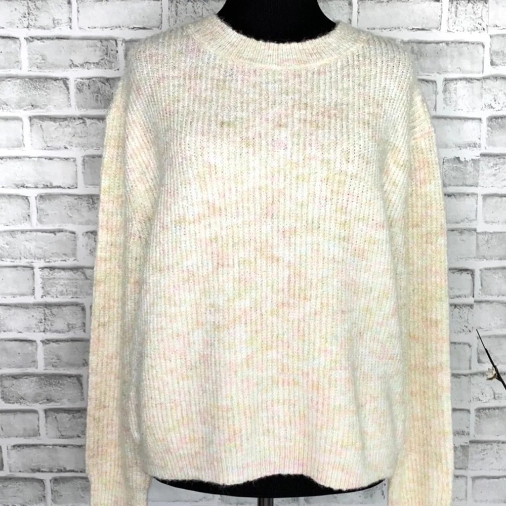 BP Nordstrom Marl Knit Pullover Sweater Pastel XS - Picture 7 of 10